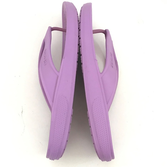 CROCS Flip Flop Sandals Classic ll Lilac Purple Thong Sandals Women’s Size 7 - Picture 11 of 14